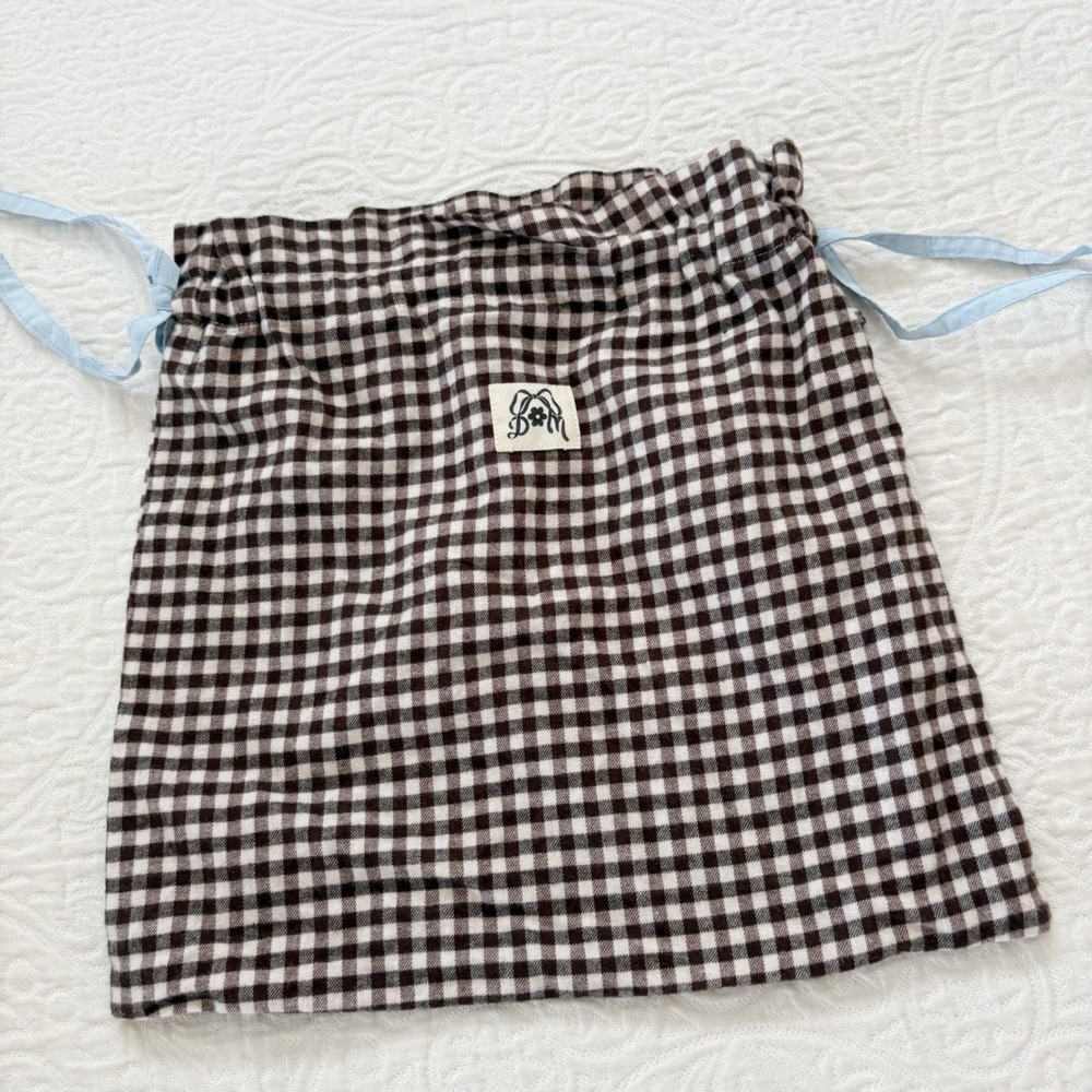 Damson Madder Antonia Organic Cotton Gingham Pyjamas Set Sz UK 8= US 4 - Picture 3 of 12